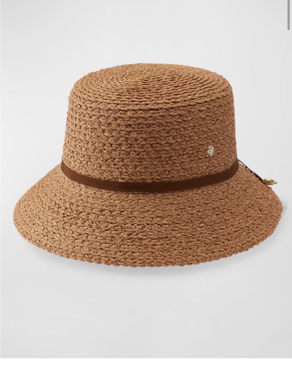 Helen Kaminski Straw Bucket Hat with Ribbon